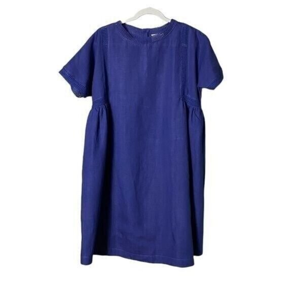 Pomegranate Womens Luxe Linen Babydoll Dress Small Lagenlook Beachy Oversized - Picture 4 of 11